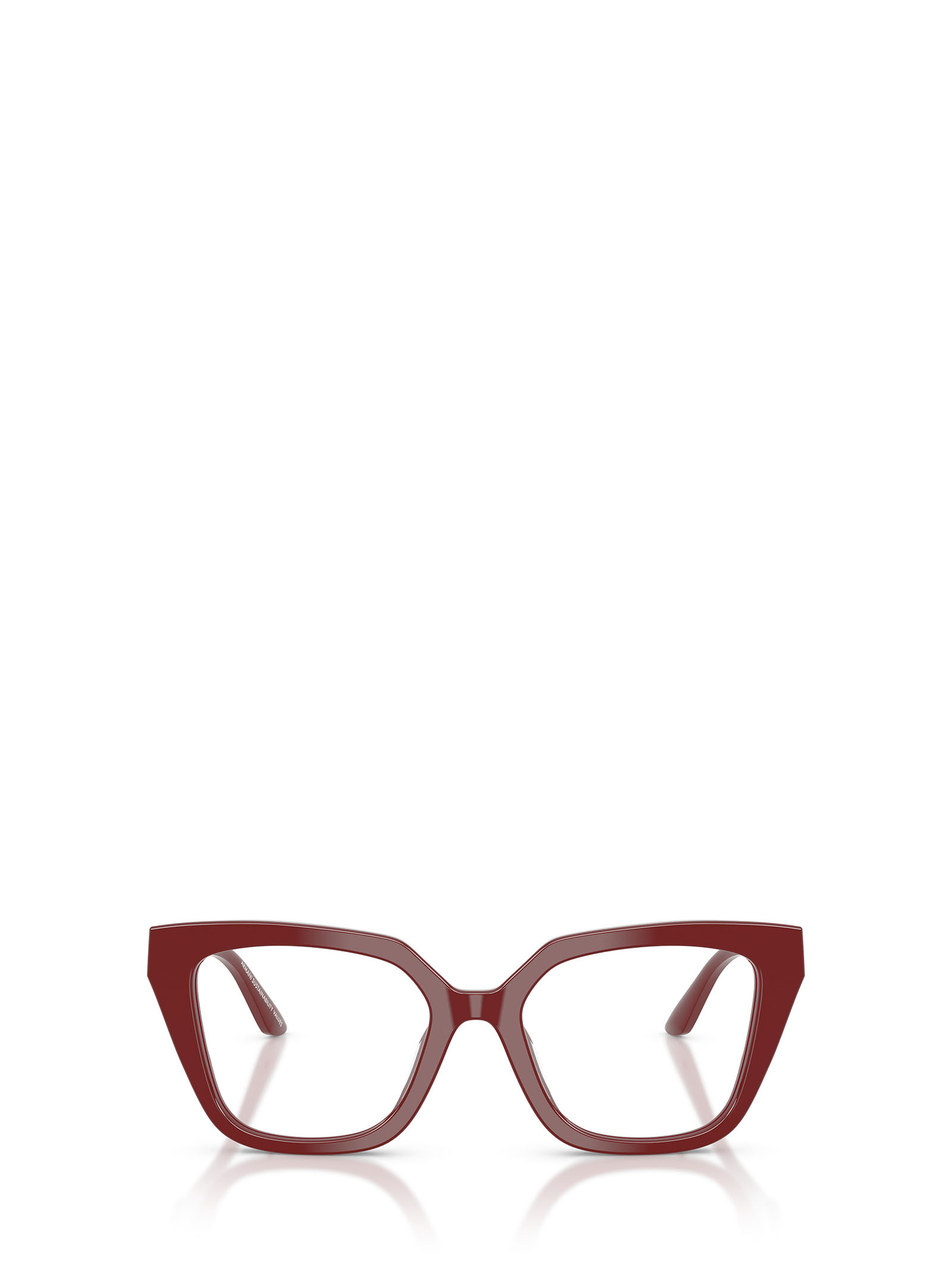 Emporio Armani Full Frame Plain Mirror In Burgundy