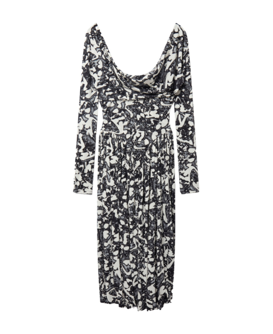 【送料&関税込】Stella McCartney Graphic Printed Jersey Dres Stella Mccartney Graphic-print Jersey Dress In Black | ModeSens