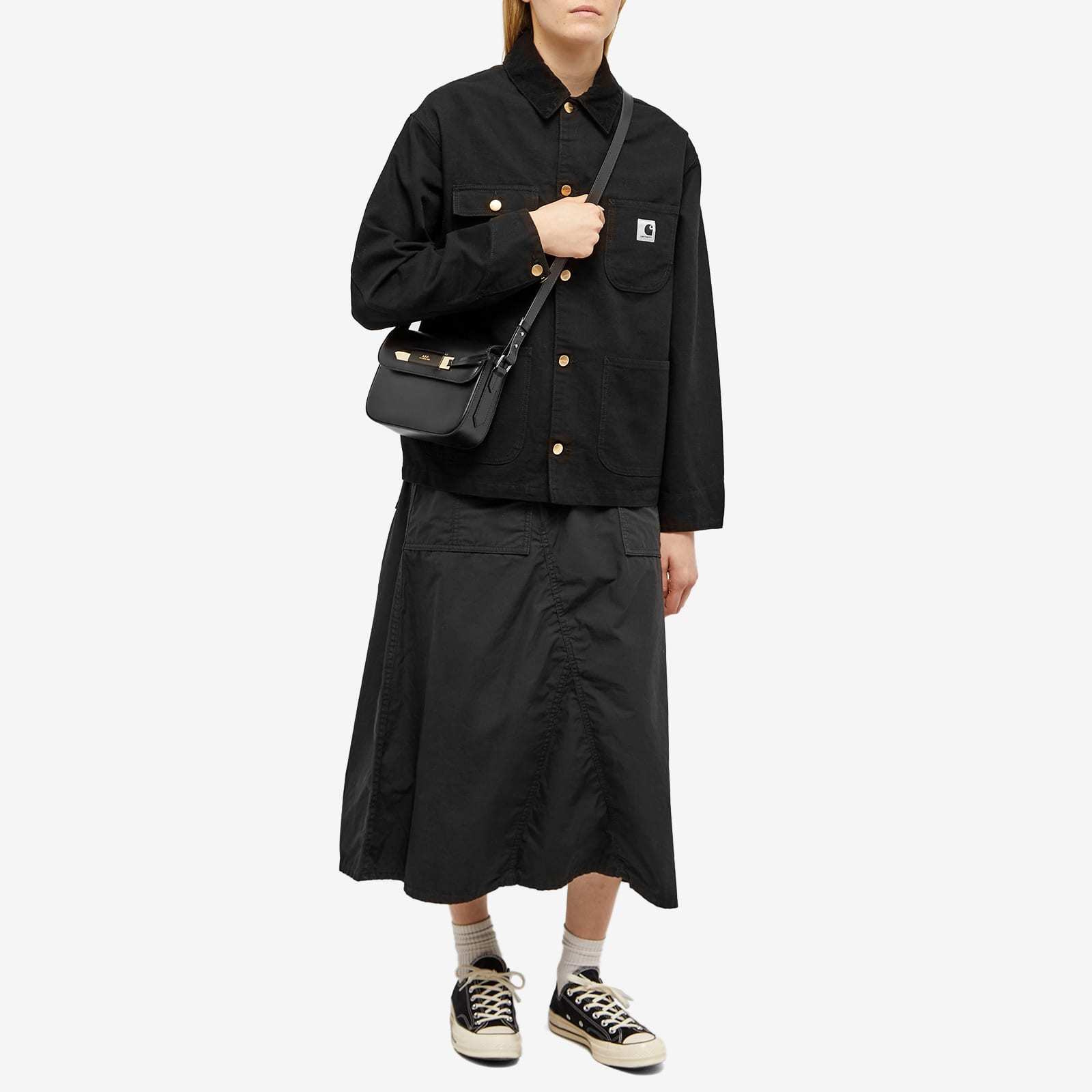 Carhartt Long-sleeved Casual Jacket In Black