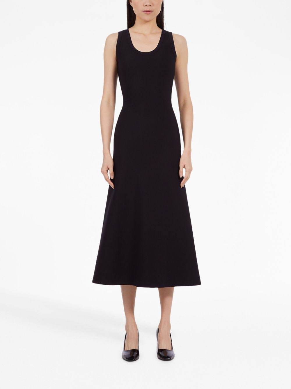 Shop Ferragamo Sleeveless Dress In Black