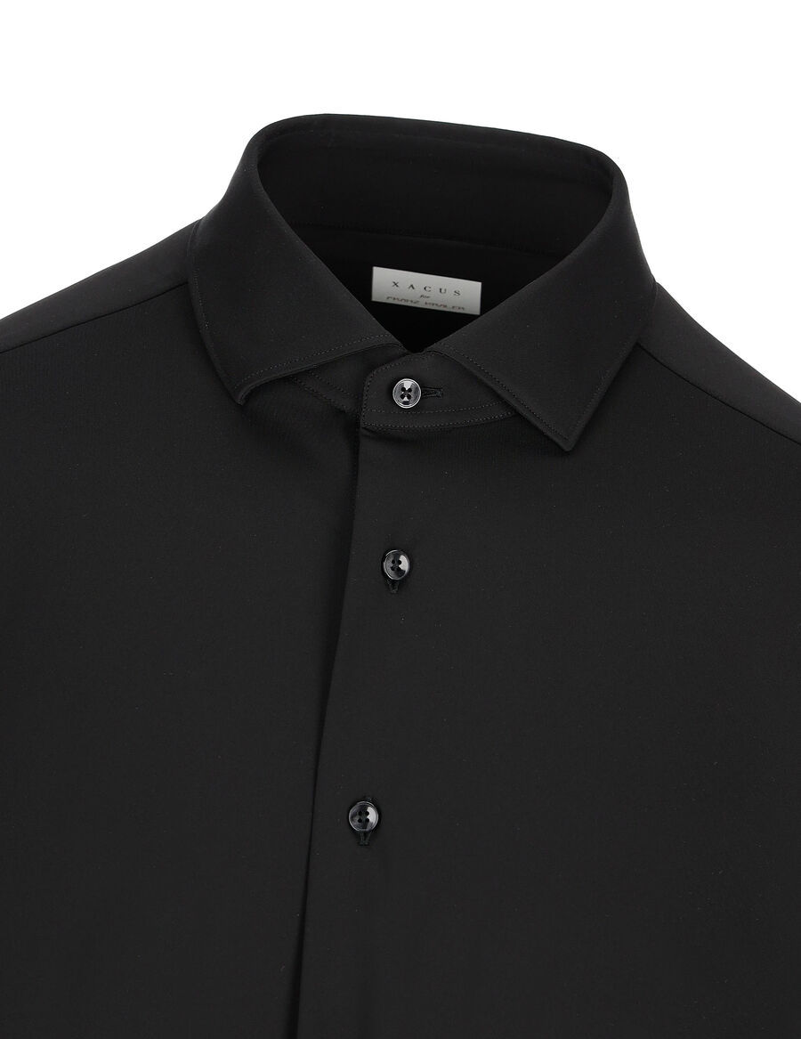 Xacus Button-down Long-sleeve Shirt In Black