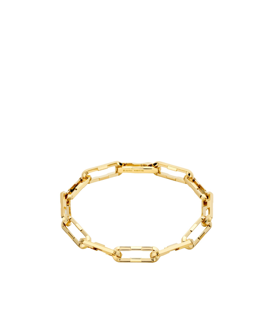 Gucci Link To Love 18k Wide Chain Bracelet In Gold