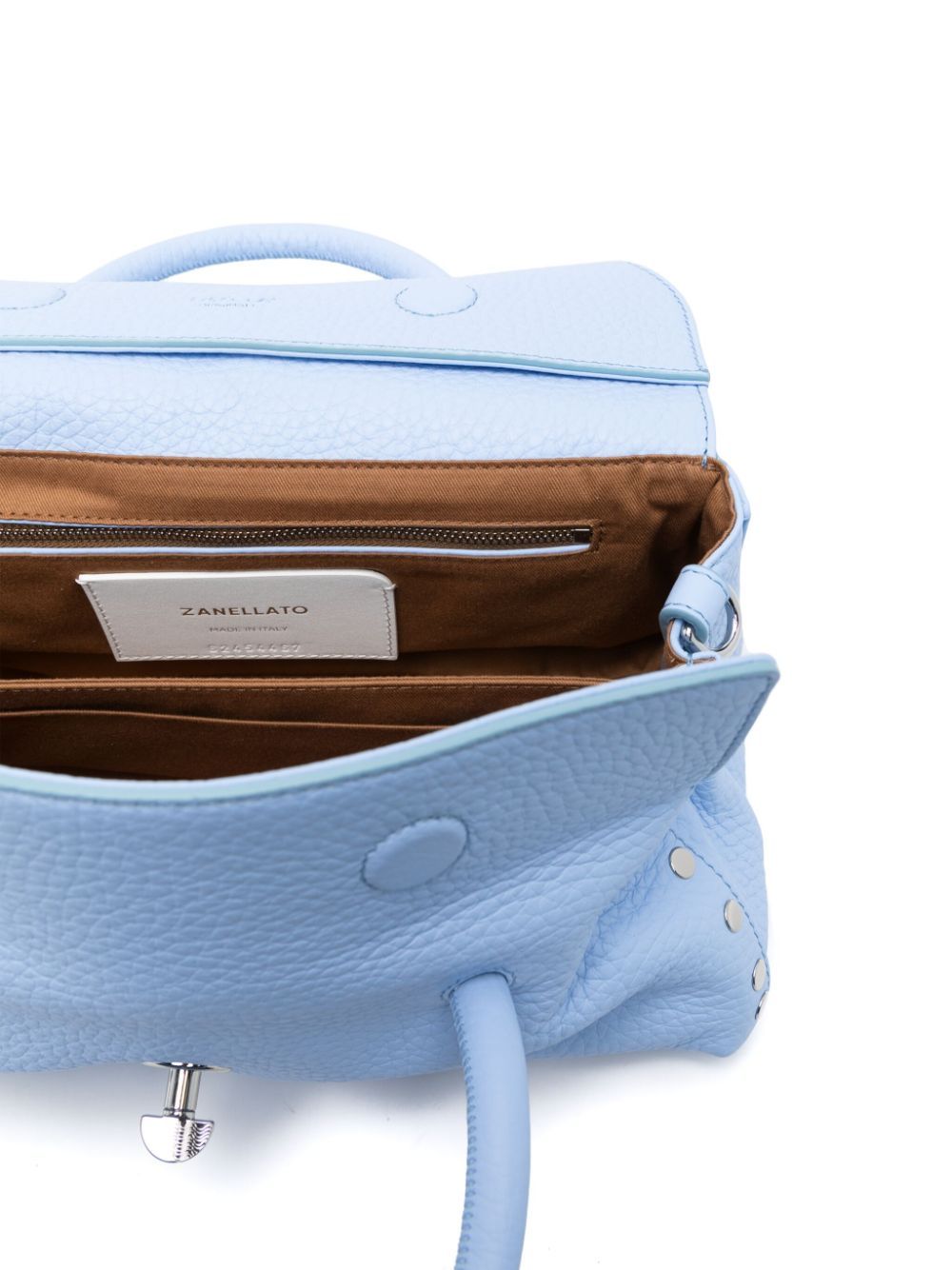 Zanellato Double Handle Shoulder Bag In Blue