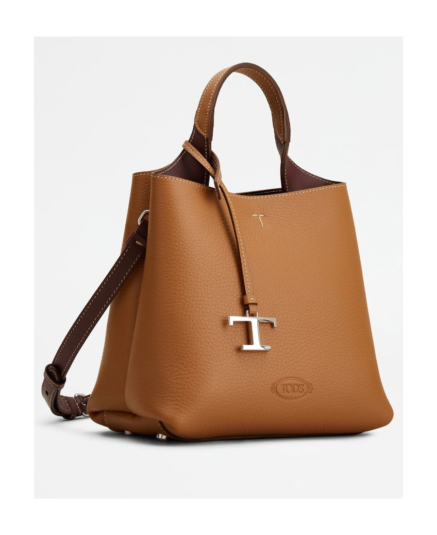 Tod's Brown Leather Handle Bag In Brown