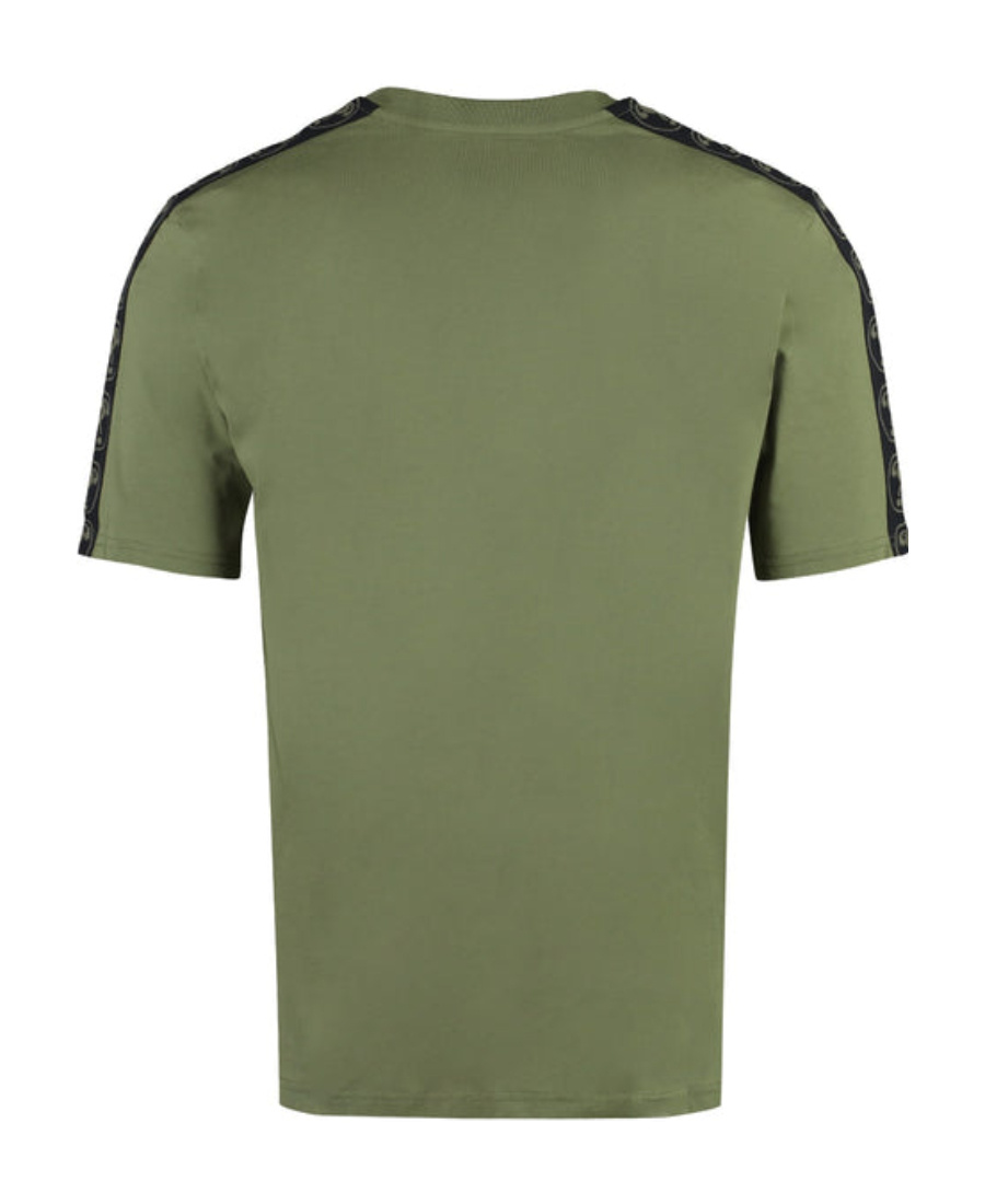 Moschino Double Question Mark Cotton T-shirt In Green