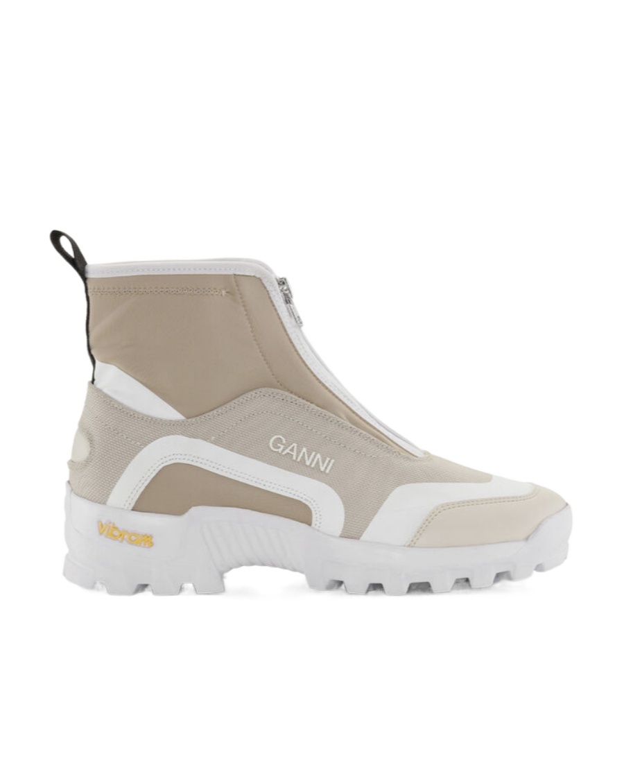 Ganni Performance High-top Sneakers In White