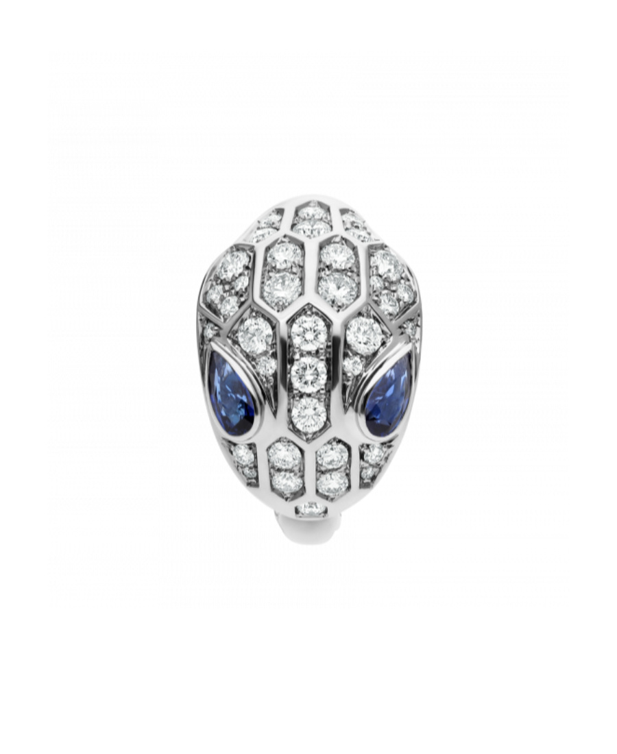 Bvlgari Snake Diamond Ring In White