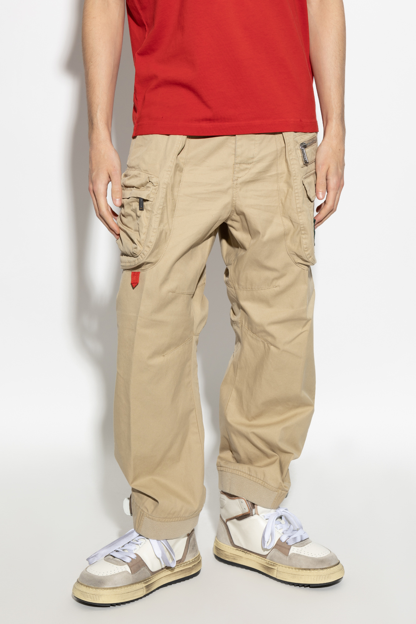DSQUARED2 DSQUARED2 LOGO PATCH CARGO TROUSERS