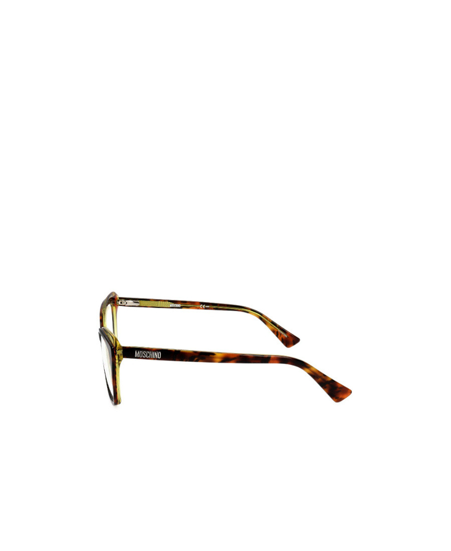 Moschino Logo Cat's Eye Flat Lens In Multicolor