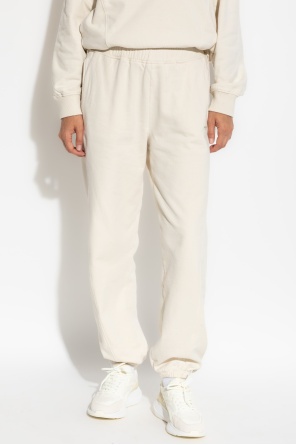 Woolrich Fleece Side-panel Track Pants In White