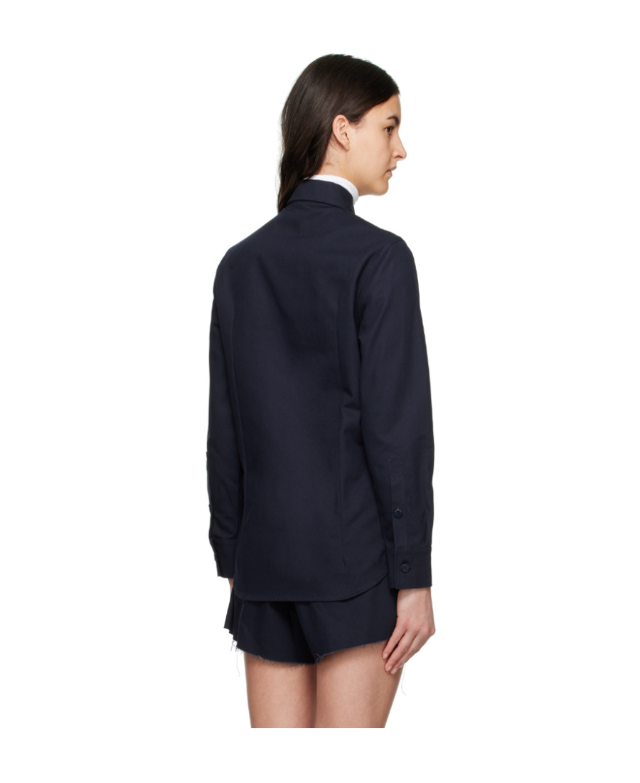 RAF SIMONS LAPEL LONG-SLEEVED SHIRT