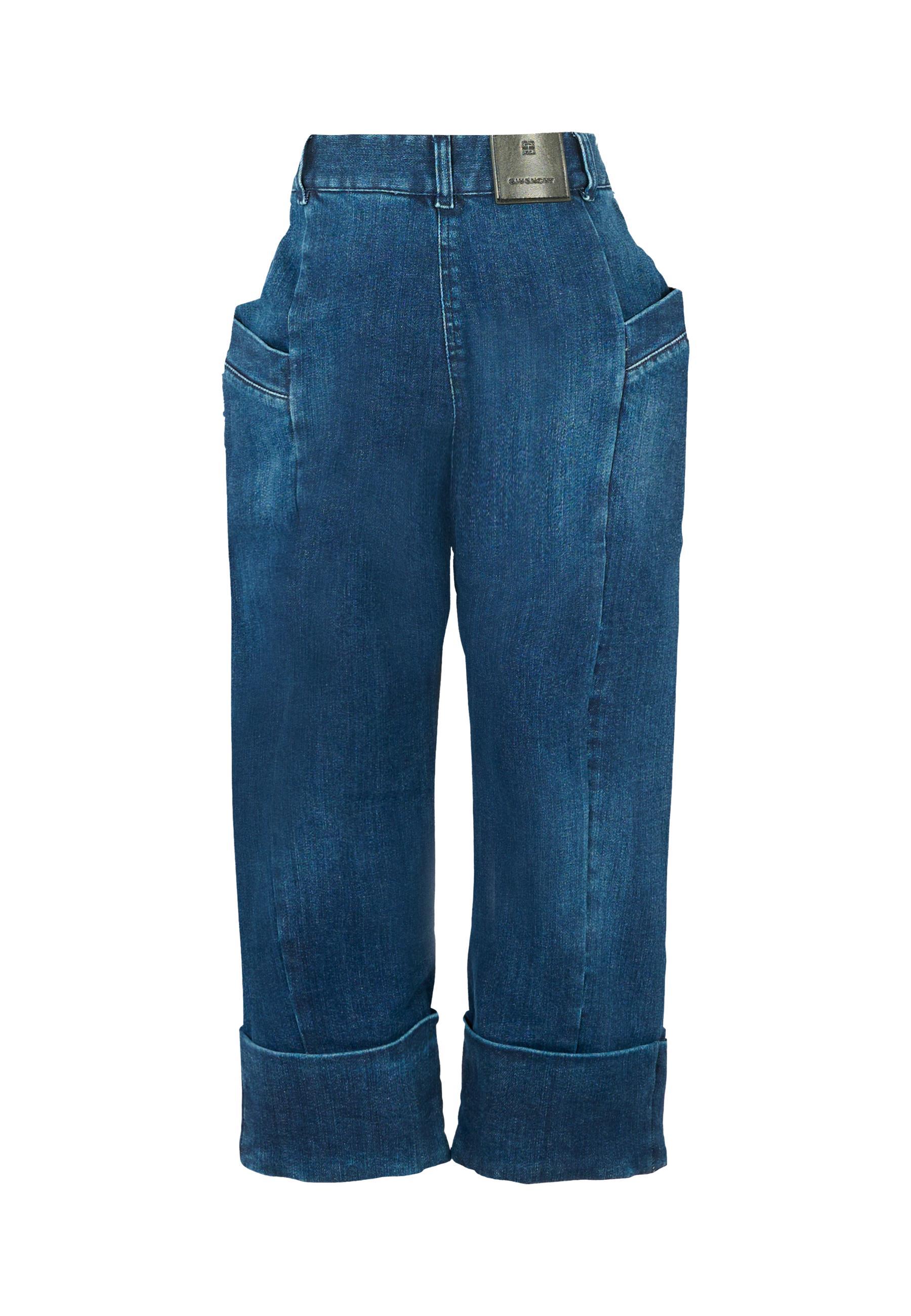 Givenchy Denim Trousers With Belt Loops In Blue