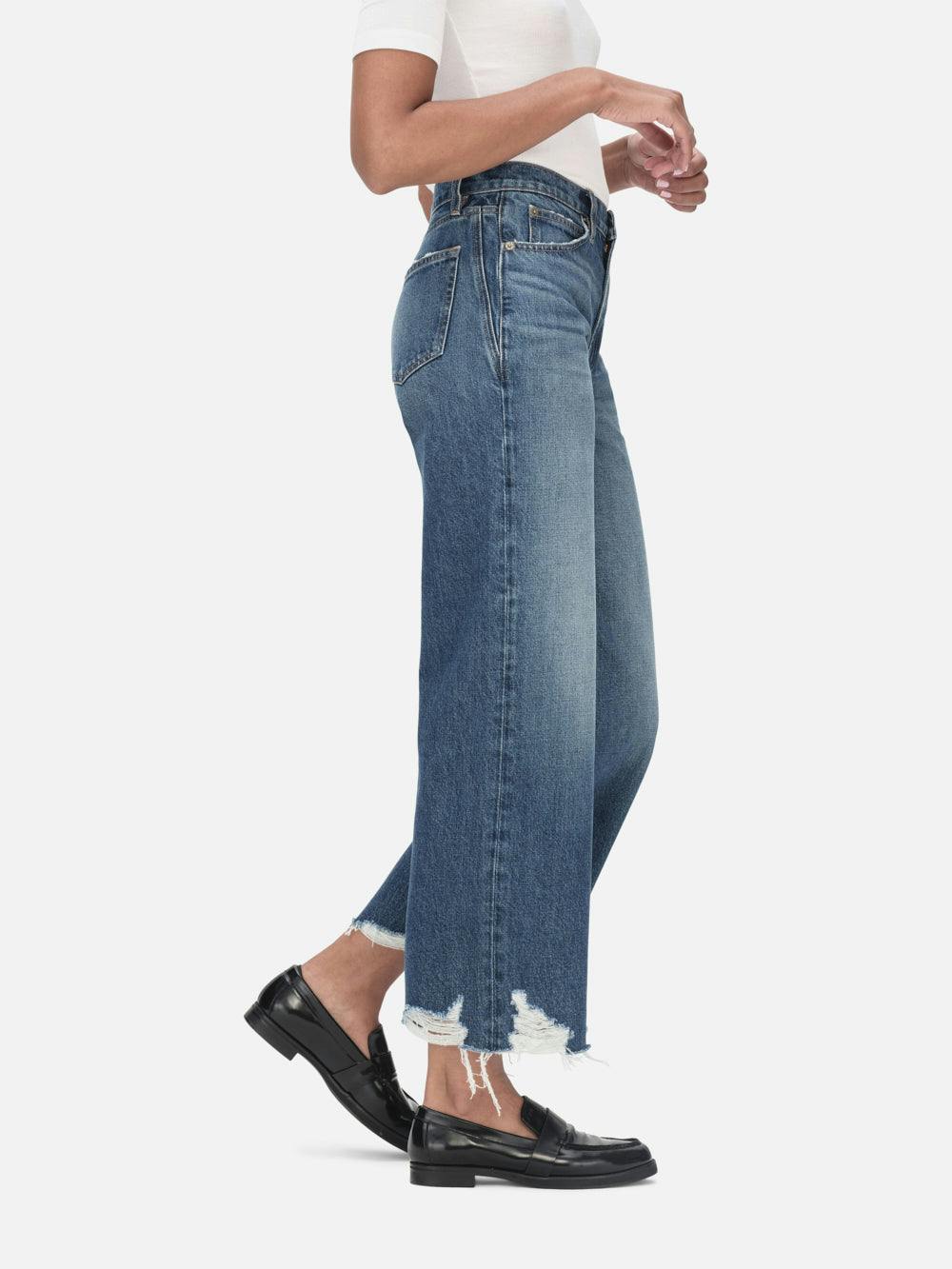 Frame High Waist Jeans In Blue