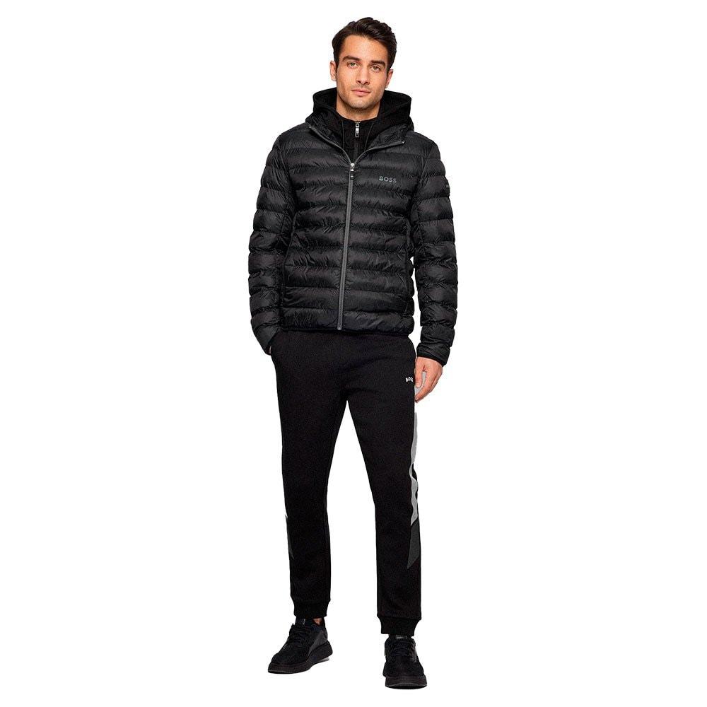 Hugo Boss Calanos Lightweight Puffer Jacket In Black
