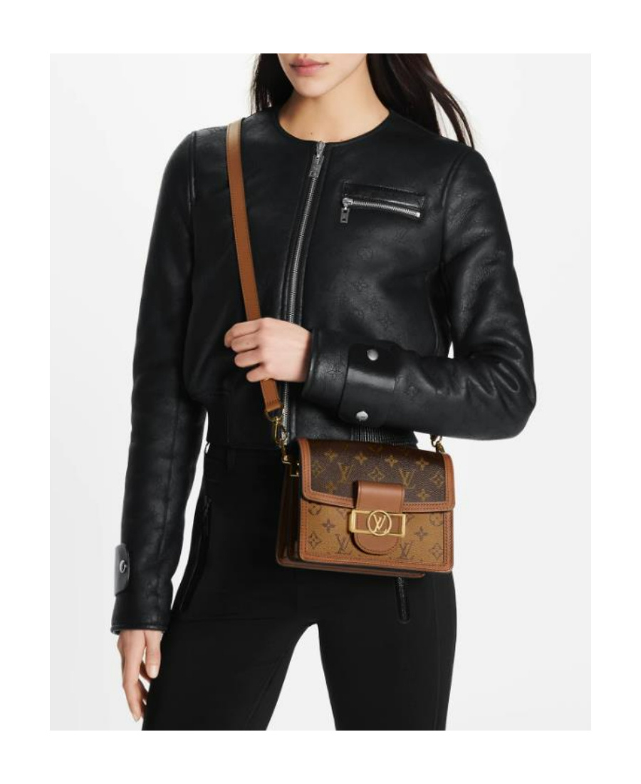 Pre-owned Louis Vuitton Mini Dauphine Shoulder Backpack In Brown
