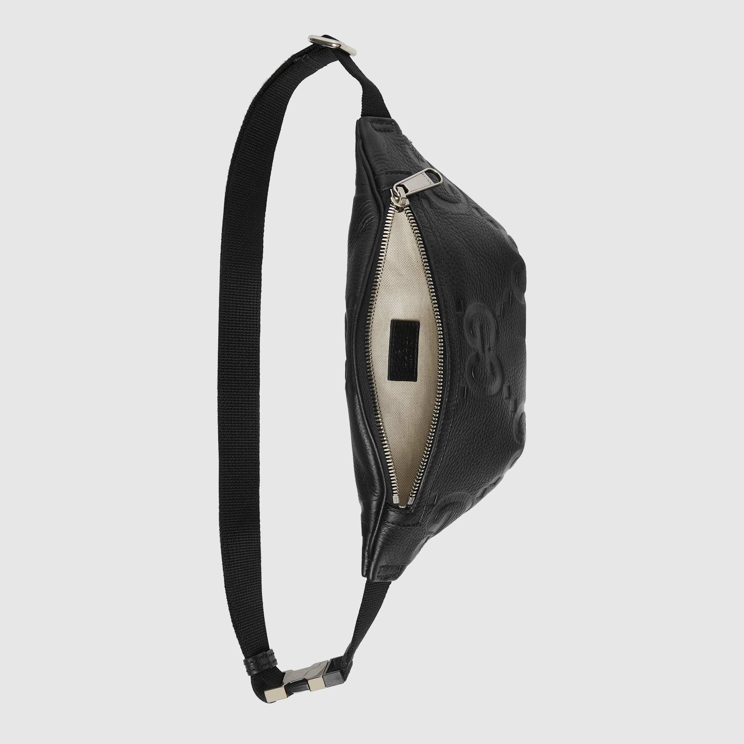 Gucci Jumbo Gg Small Belt Bag In Black