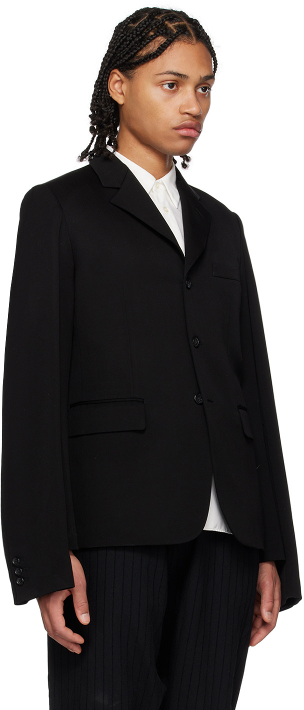 Comme Des Garçons Single-breasted Suit Jacket In Black