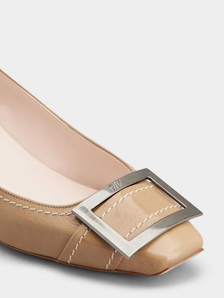 Roger Vivier Belle Vivier 45 Metal Buckle Pumps In Patent Leather