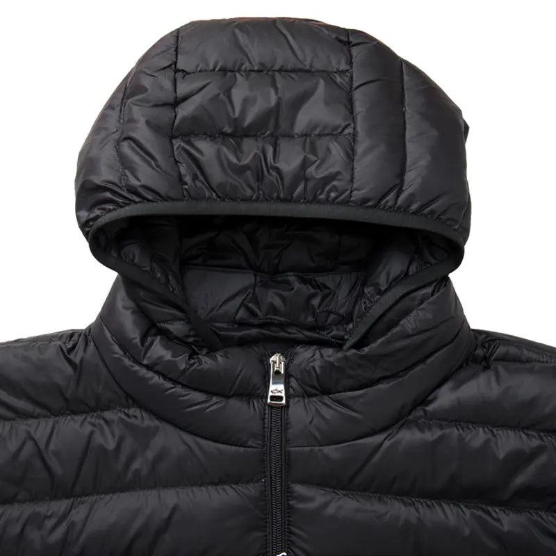 Paul & Shark Logo Down Jacket In Black
