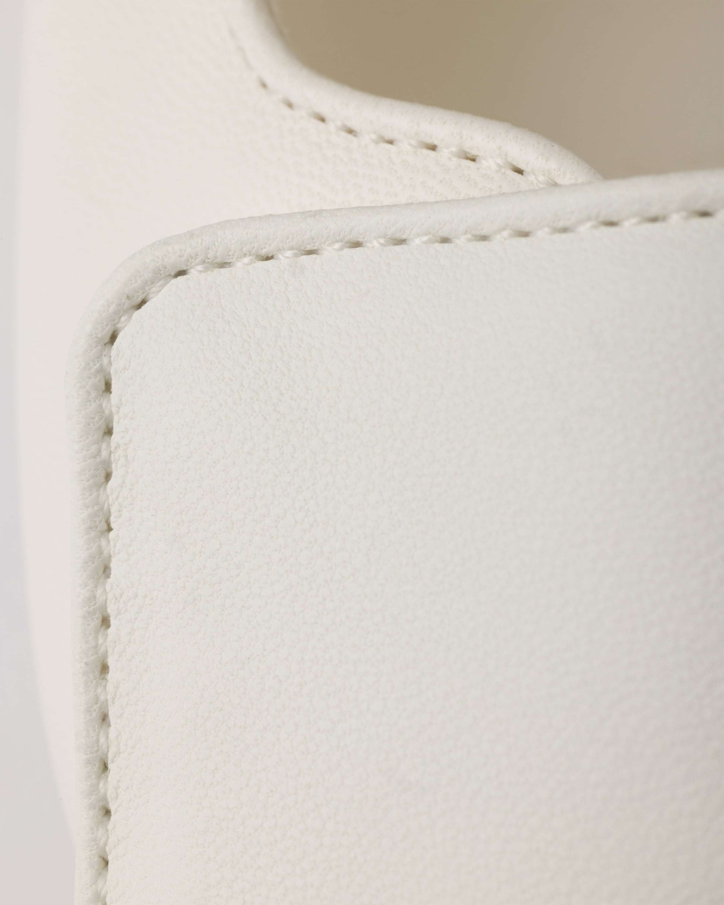 Prada Leather Triangle Sandals In Ivory