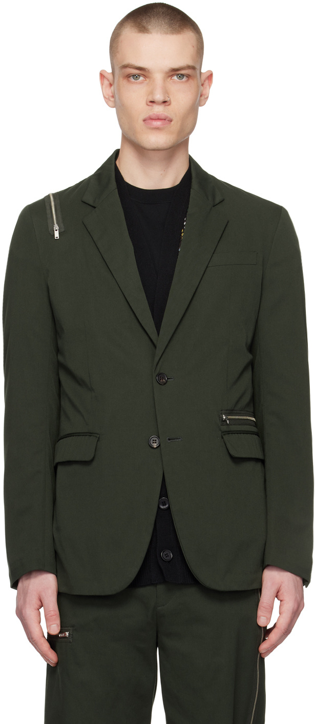 Undercover Button Suit Jacket In Black