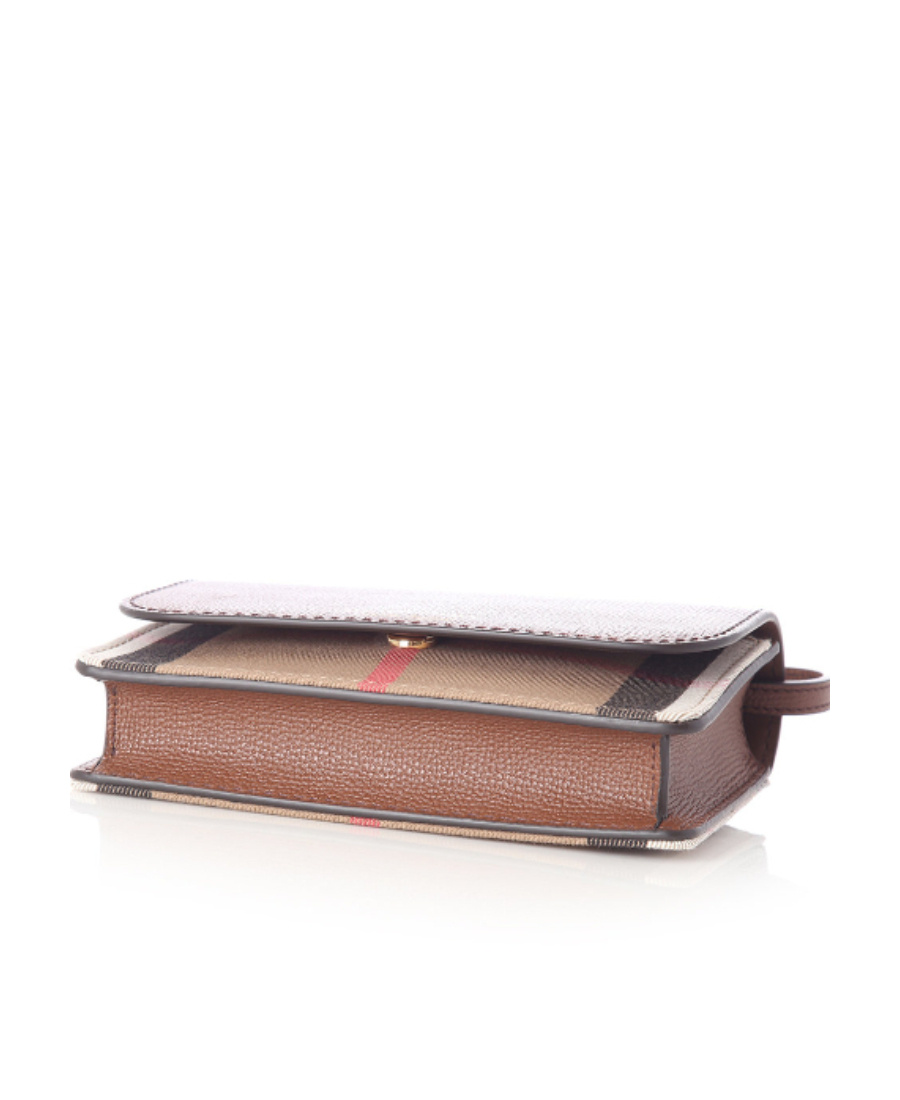 Burberry Hamshire House Checked Shoulder Bag In Brown
