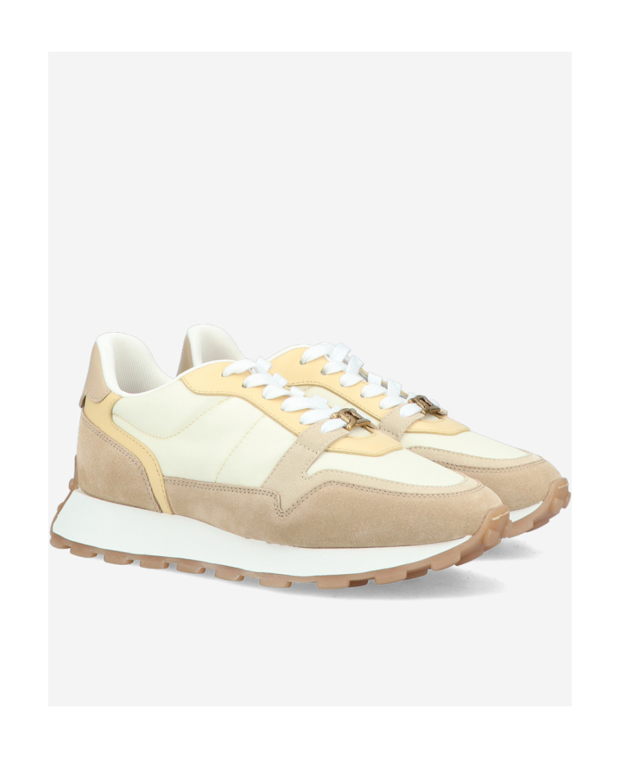 Tod's Logo Logo Low-top Casual Shoes In Nude