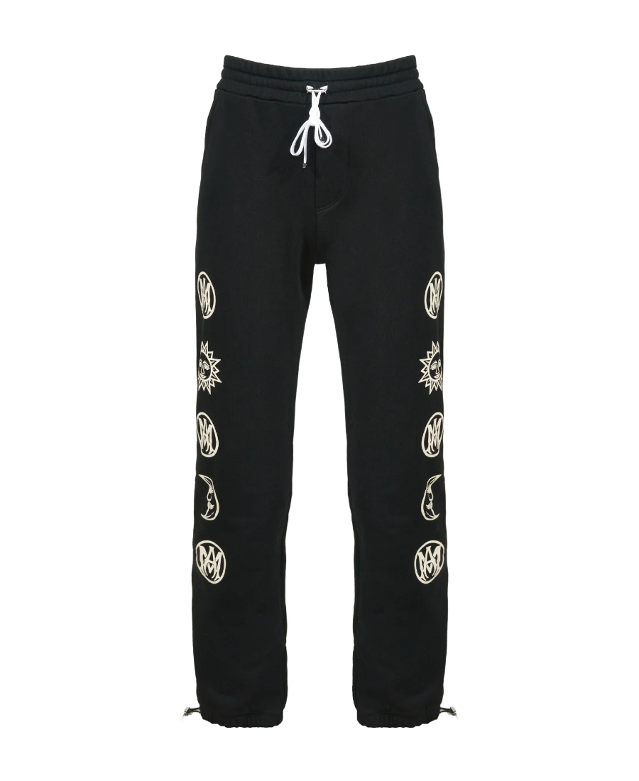 Amiri Ouija Board Track Sweatpants In Black