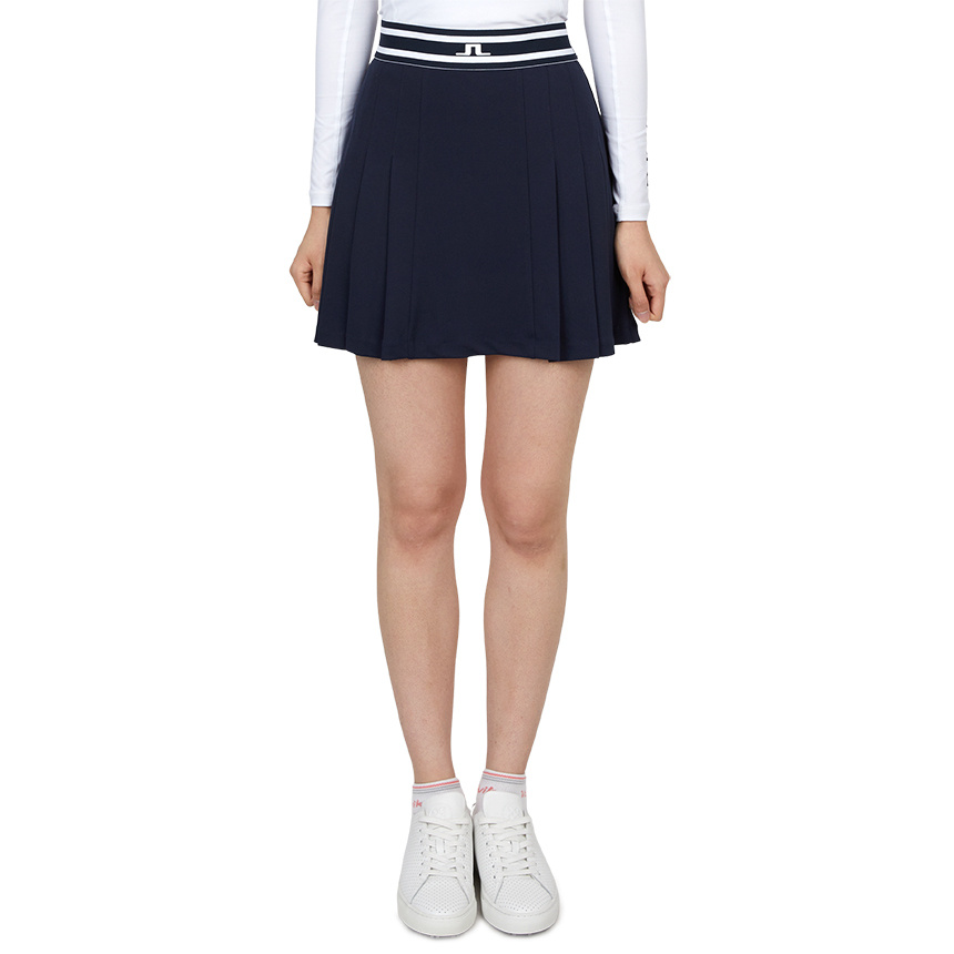 J. Lindeberg Logo Skirt In Blue