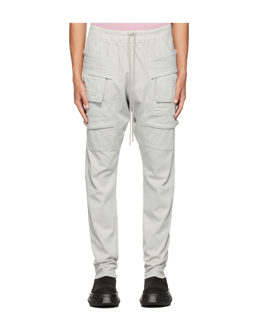 Rick Owens Drkshdw Lace-up Casual Pants In White