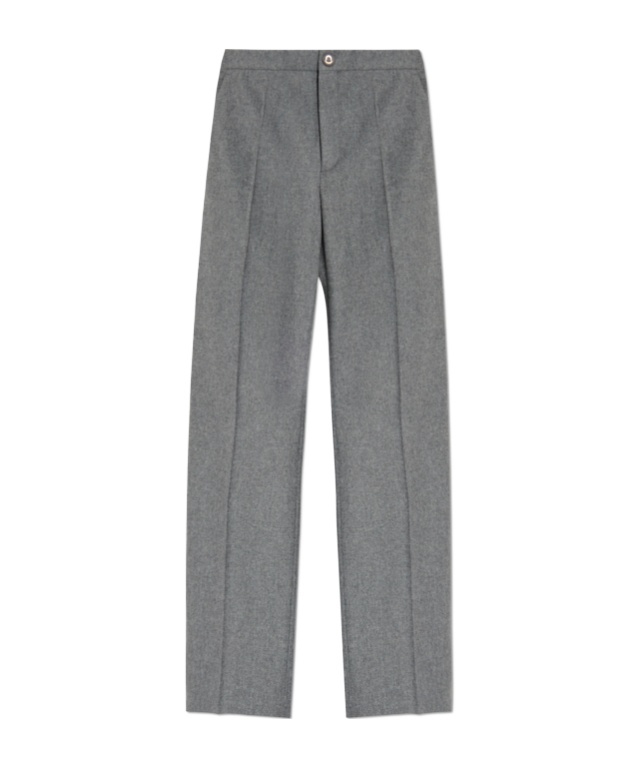 Moncler Pressed-crease Trousers In Gray