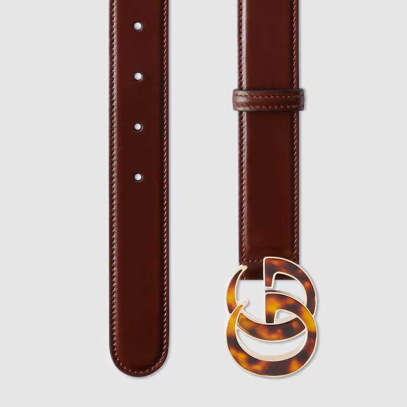 Gucci Gg Marmont Belt In Brown