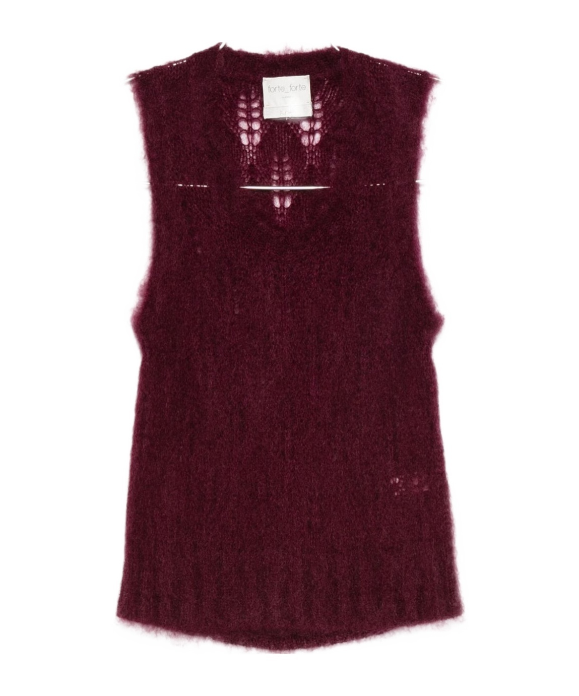 Forte Forte Crew Neck Vest In Brown