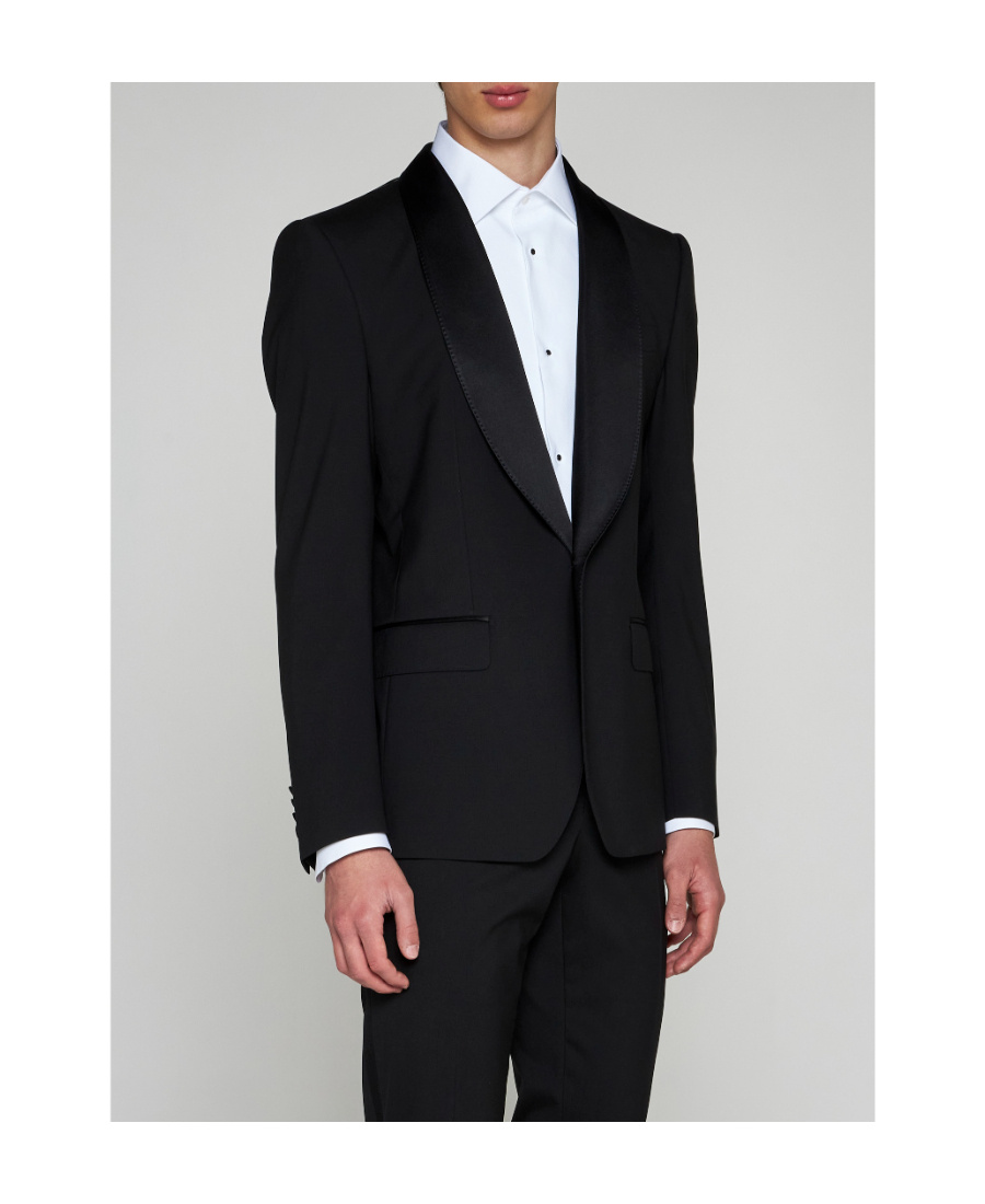 Dolce & Gabbana Dolce Gabbana Single Breasted Tailored Blazer In Black