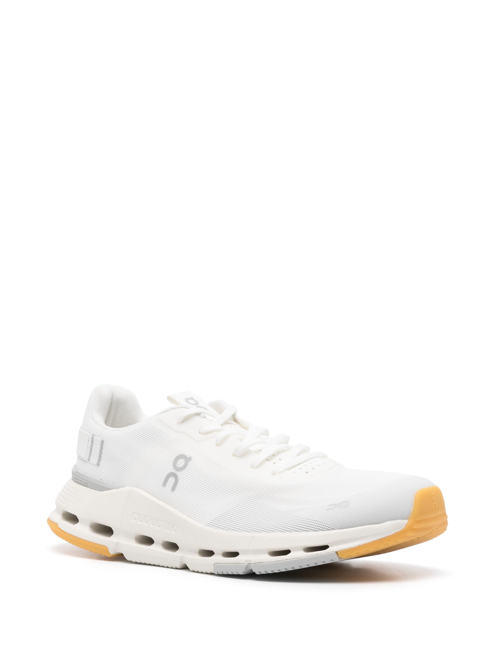 On Running On Sneakers In White