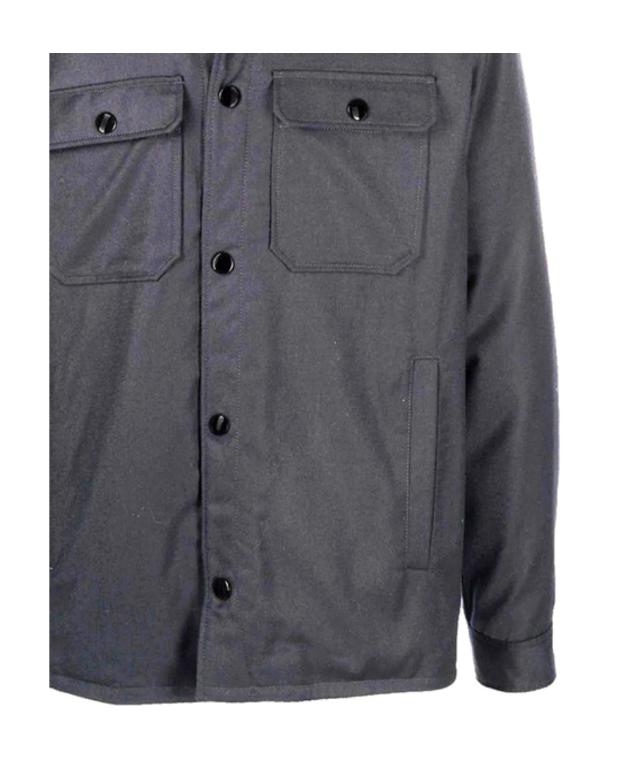 Apc Long-sleeved Shirt-style Casual Jacket In Black