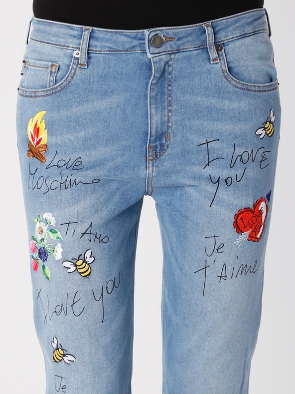 MOSCHINO PRINTED JEANS