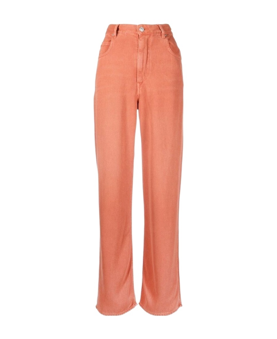 Isabel Marant Étoile High-waisted Straight-leg Jeans In Red
