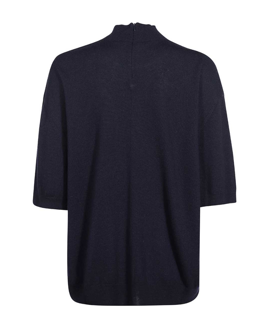 Stella Mccartney Long-sleeved Zipper Sweater In Black