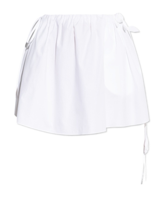 Blumarine Floral-appliqué Mini Skirt In White
