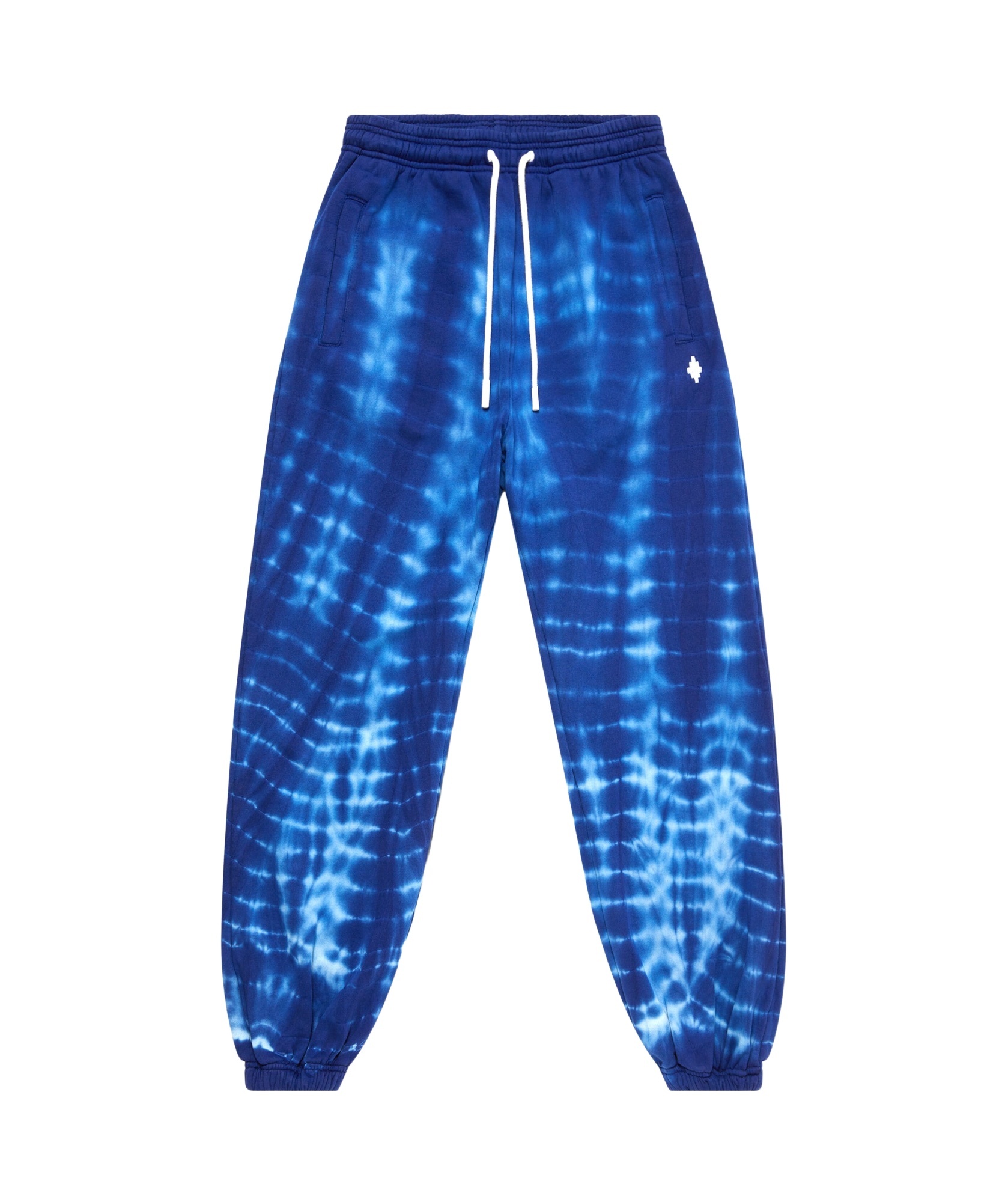Marcelo Burlon County Of Milan Multicolor Cotton Oversize Joggers In Blue