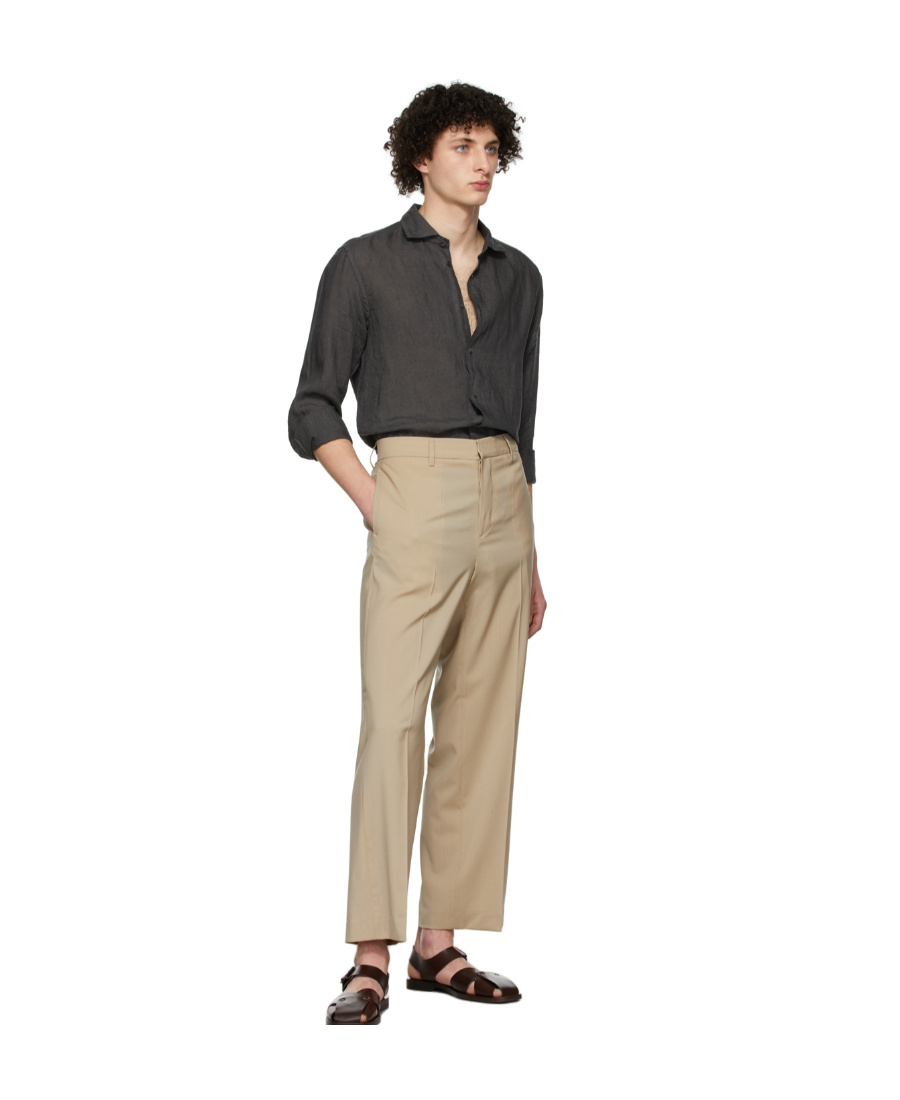 BARENA VENEZIA CROPPED STRAIGHT-LEG TROUSERS 