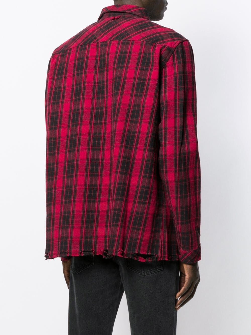 Marcelo Burlon County Of Milan Check Print Shirt In Red