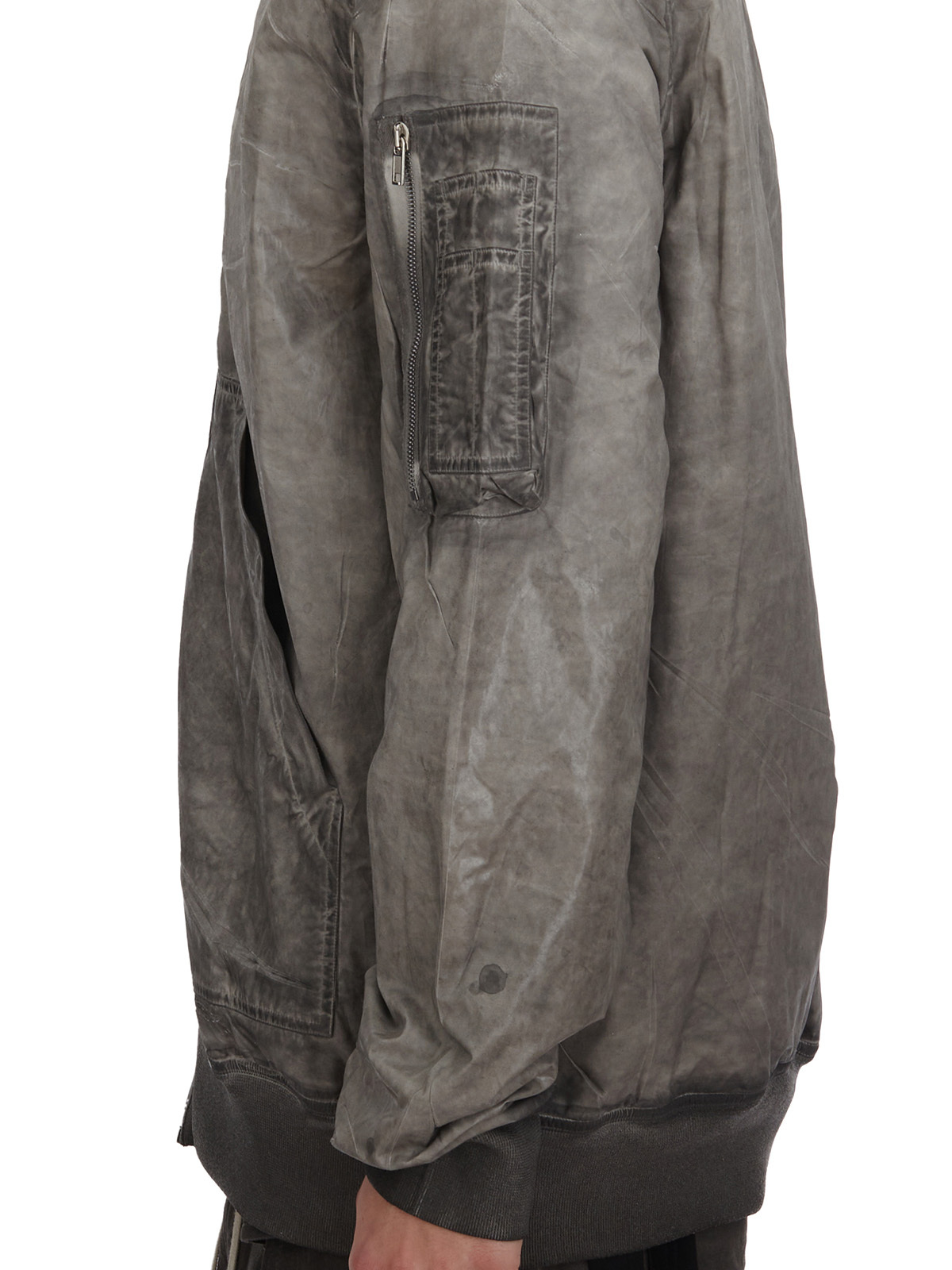 Rick Owens Drkshdw Long Sleeve Casual Jacket In Gray