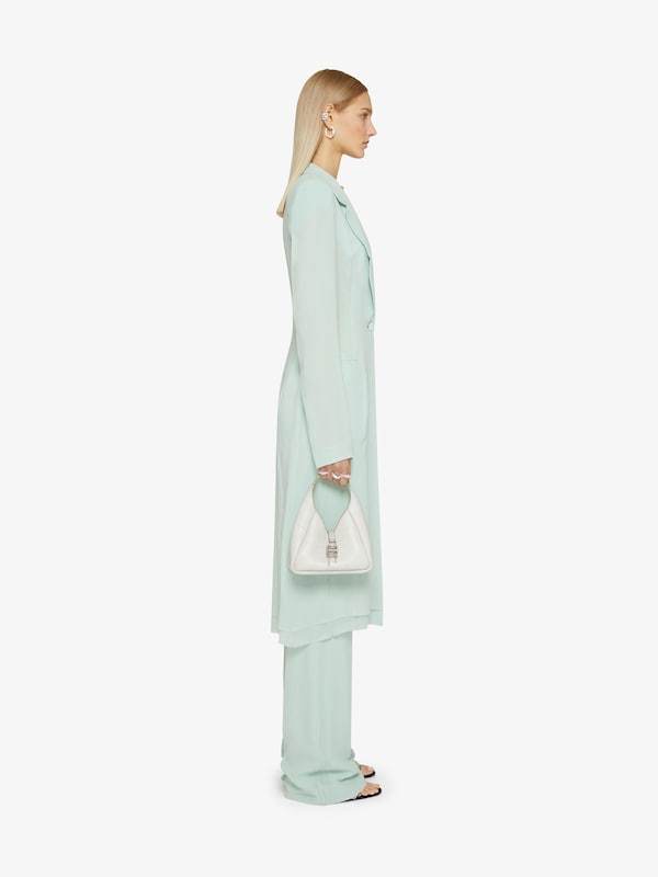 Givenchy Mini G Leather Tote Bag In White