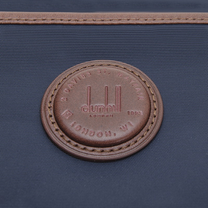 DUNHILL NAVY BLUE BADGE SINGLE SHOULDER BAG 
