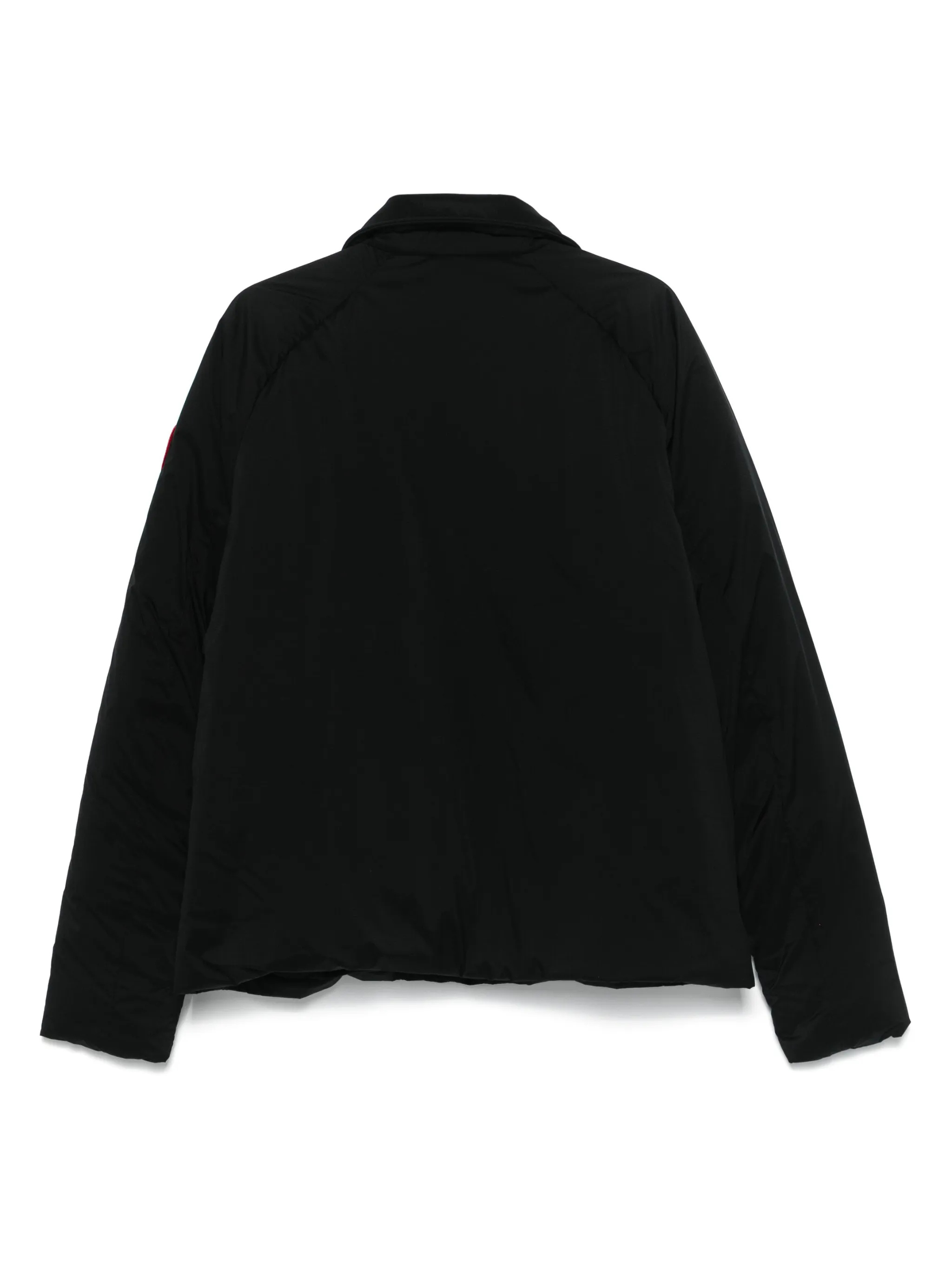 Canada Goose Nylon Jacket With Long Sleeves And Collar In Black