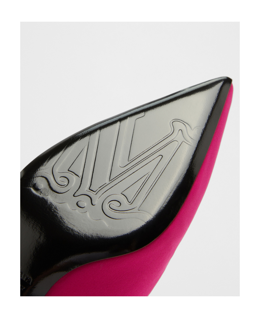 Max Mara Logo Details High Heels In Pink
