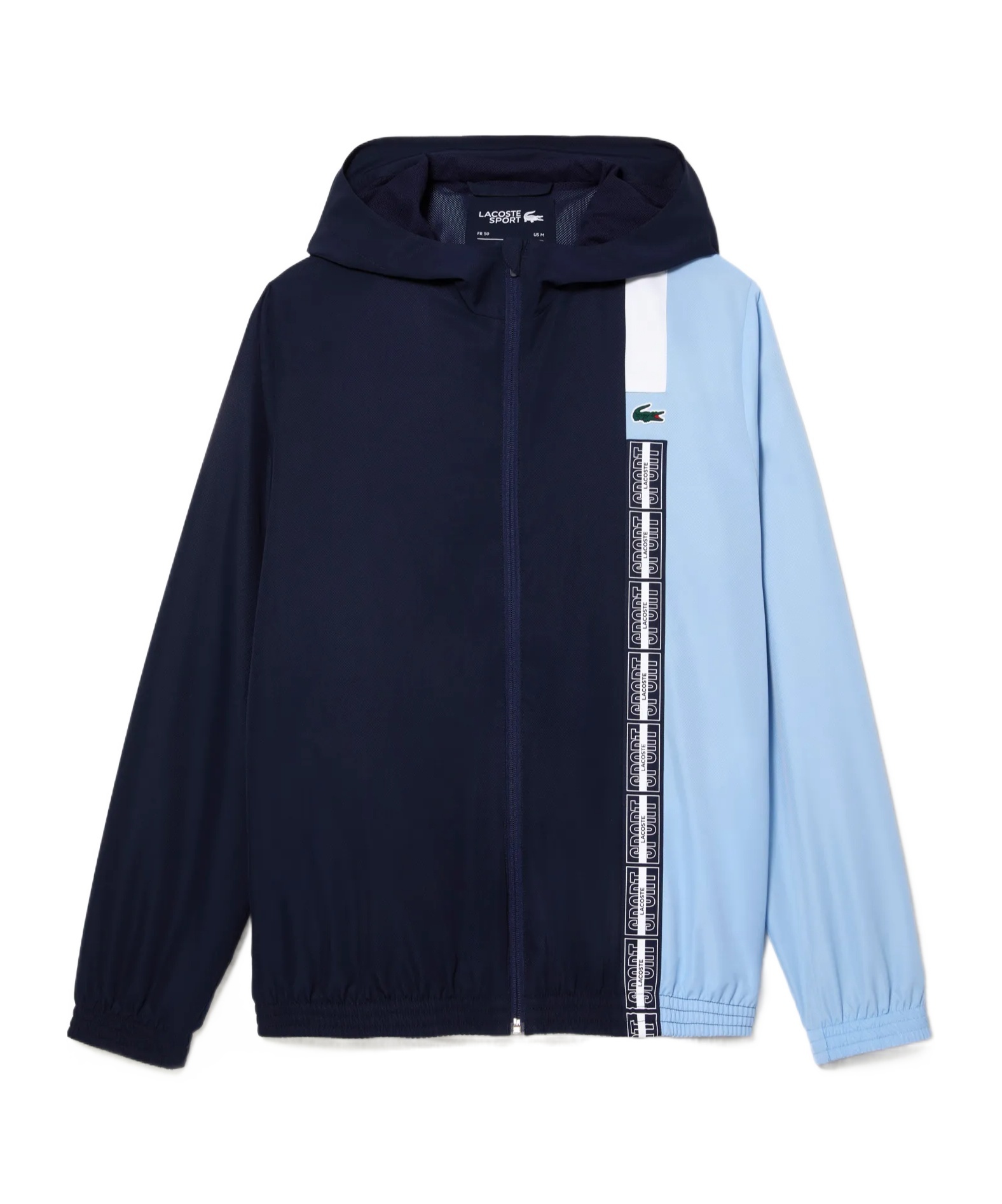 Lacoste Zipped Tennis Jacket In Navy Blue