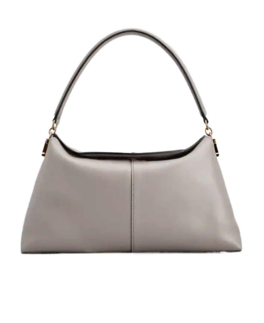 Tod's Fold-over Flap Leather Messenger Bag In Gray